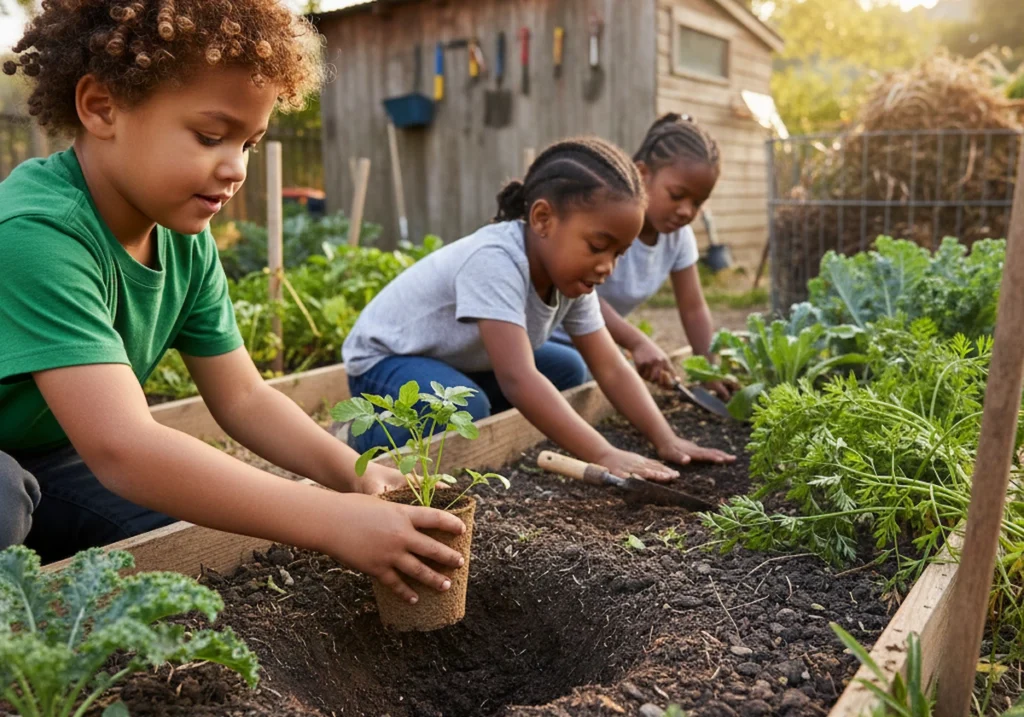 How Food Education Connects When Kids Get Dirty