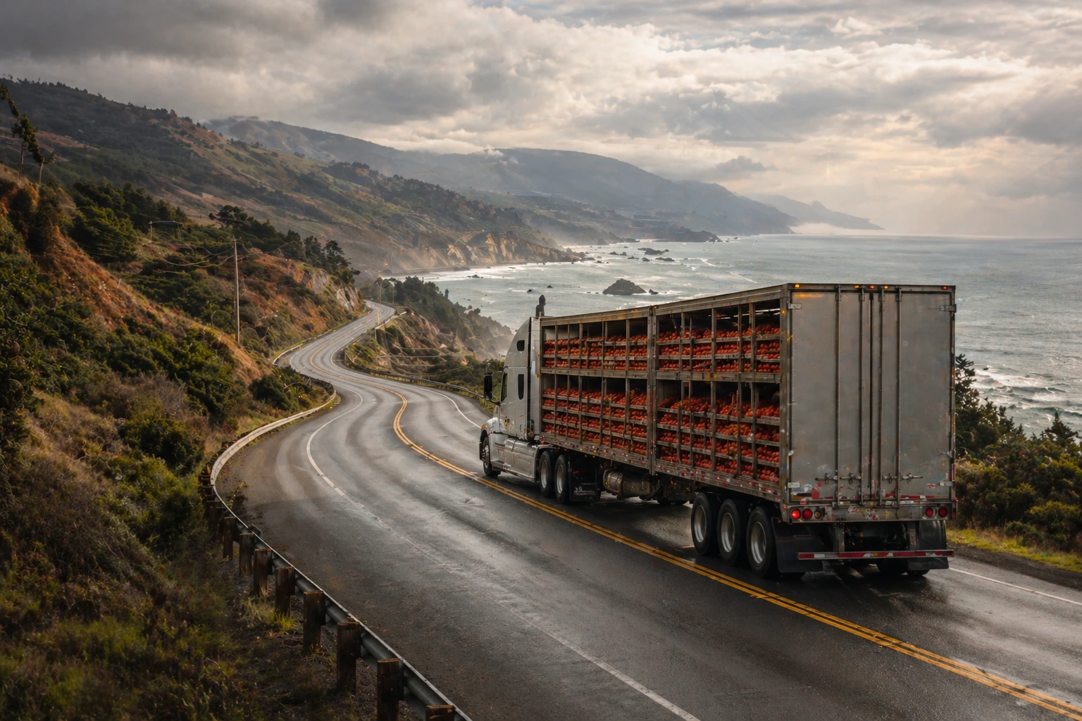 produce travelling to get to the store