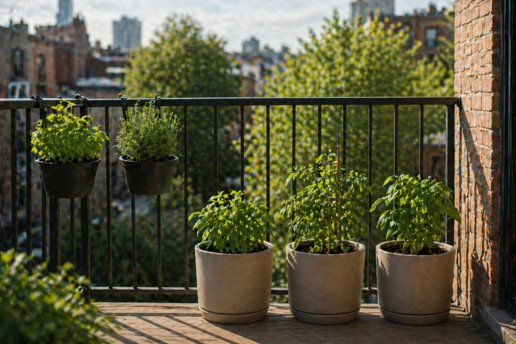 grow your own food in your balcony
